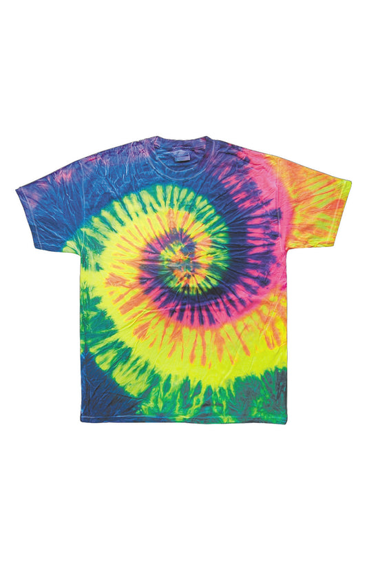  Zion 3 Tie Dye Neon Rainbow Adult Tee