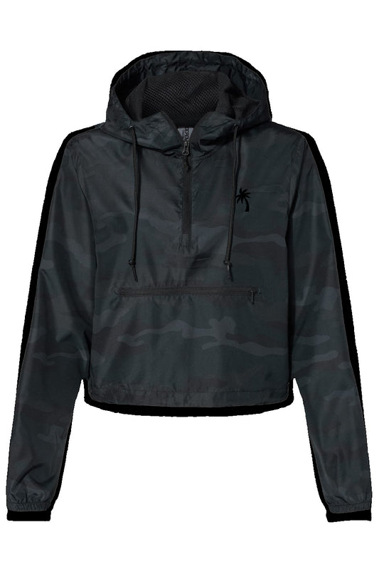 Lightweight Pullover Crop Windbreaker