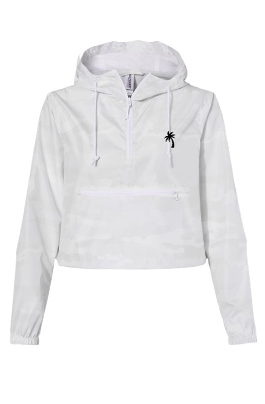 Lightweight Pullover Crop Windbreaker